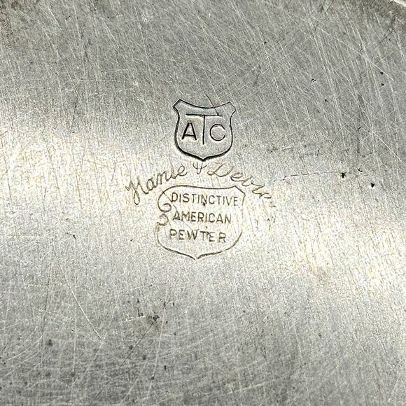 Vintage Auto Racing Trophy Cups Plates MCM Pewter Man Cave Decor Wilmot 1960s - Picture 8 of 13